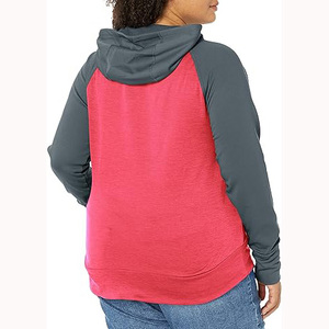 Vente en gros de pulls à capuche surdimensionnés de sport vierges pour femmes pullover design pullover uni anti-boulochage sweats à capuche respirants pour femme - Product Image 3