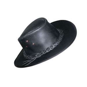 Sombreros de vaquero de cuero Premium Cow Crazy Leather New Fashion Cowboys Sombrero de vaquero occidental más vendido - Product Image 4