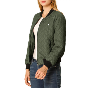 Chaquetas Bomber de Invierno para Mujer, Tejidas, Transpirables, Ecológicas, Resistentes al Viento, de Alta Calidad, Personalizadas, Directamente de Fábrica al por Mayor - Product Image 4