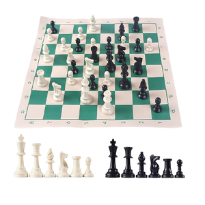 Buena Venta de tableros de juego de ajedrez de madera portátiles de alta calidad deportes de interior y piezas de ajedrez de metal de entretenimiento hechas en la India - Product Image 2