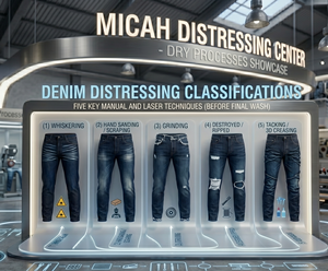 Jean de travail taille haute pour homme, style charpentier, en denim, multi-poches, durable, 100% coton, Micah Corp - Product Image 5