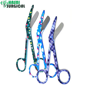 Ensemble de 3 ciseaux à pansements Lister en acier inoxydable, outil chirurgical à revêtement imprimé - Product Image 2