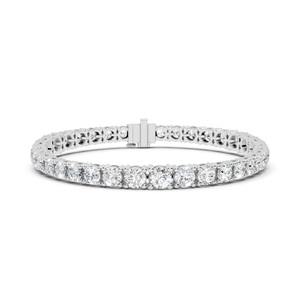 Bracelet jonc tendance pour femme en or massif 18 carats plaqué rhodium, certifié IGI, avec diamants naturels de taille brillant - Product Image 3