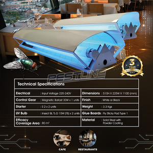 Phổ biến nhất kín đáo 30-côn trùng ánh sáng bẫy hiệu quả bay kiểm soát cho các nhà hàng khách sạn khách sạn địa điểm - Product Image 6