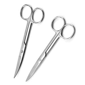 Tijeras de vendaje quirúrgico, instrumento Oftalmológico de acero inoxidable de alta calidad, 14cm, Blunt curvo, 2 uds. - Product Image 3