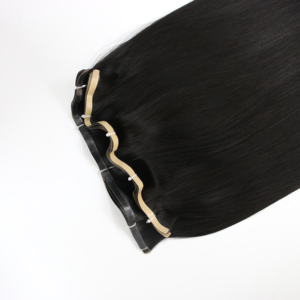 Vente en gros de qualité supérieure Cheveux bruts vietnamiens longs ruban adhésif droit couleur noire - Product Image 2