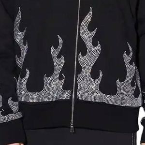 Vente en gros de sweats à capuche de créateur avec strass et tissu confortable de qualité supérieure fabriqués au Pakistan style quantité minimale de commande bas à la mode pour hommes - Product Image 4