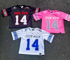 OEM personalizado al por mayor de impresión digital caída del hombro baloncesto camisetas deportivas de verano de gran tamaño malla Jersey Camiseta para los hombres - Product Image 6