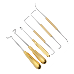 Instrumental de Carburo de Tungsteno al por Mayor B2B, Juego de 6 Piezas de Instrumental Quirúrgico Manual Reutilizable de Alta Calidad, Grado Alemán, Dorado, Semi-TC - Product Image 6