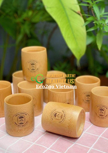 Eco Friendly Biodegradable Bamboo Fiber Coffee Cup/Bamboo Cup With <b>Lid</b> With Custom <b>Design</b> Made in Vietnam - Product Image 4