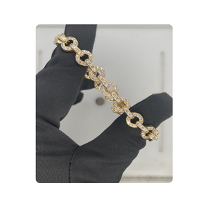 Fournisseur indien de bracelets en diamants classiques en or 18 ct avec diamants VS SI Bijoux de mode plaqués or dans un style mignon - Product Image 3