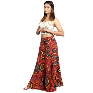 Jupe longue indienne sérigraphiée robe jupe en pur coton, jupe longue Boho Hippie pour femme - Product Image 3