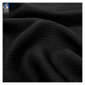 YX1133 65-Inch Width 160gsm Black <strong>Nida</strong> Wrinkle <strong>Fabric</strong> Woven 100% Polyester Soft Crepe Chiffon Arabic Clothing <strong>Fabrics</strong> - Product Image 4
