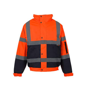 เสื้อใส่ทำงาน Hi VIS แขนยาวสะท้อนแสงสำหรับผู้ชายเสื้อ100% โพลีเอสเตอร์แห้งเร็วปรับแต่งโลโก้ได้ตามต้องการ - Product Image 5