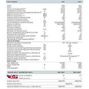Calentador de Agua con Bomba de Calor Inverter Ariston NUOS SPLIT INVERTER WI-FI WH 150 A+ con Conexión WiFi - Product Image 3