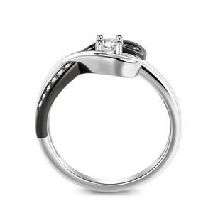 Bague Jeulia Love in the Moonlight en argent sterling bicolore avec placage or rose - Product Image 4