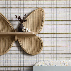 Newest Design Large Rattan Butterfly <b>Wall</b> <b>Shelf</b> Handmade Wicker Wooden <b>Shelf</b> for Kids Room <b>Nursery</b> Home Decor - Product Image 4