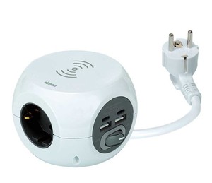 Combiball multi-base a 3 prese + 2 USB, 2 USB-C e ricarica wireless (Simon BM516306) - Product Image 2