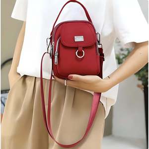 Sac à bandoulière Iris élégant pour femme, style preppy/vintage/japonais/bohème, double fermeture éclair, chaîne, cuir perlé/PU pour l'été - Product Image 3