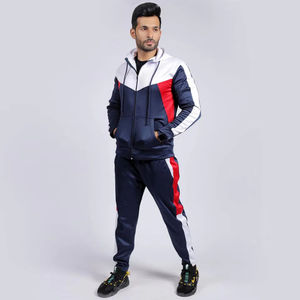 Cortar y coser personalizado poliéster polar deportes chándal con capucha conjuntos Unisex algodón sudaderas con capucha chándal y ropa activa Joggers - Product Image 1