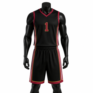 Conjunto de Uniforme de Baloncesto para Hombre, Ligero, de Poliéster, Ropa Deportiva para Equipo de Baloncesto, OEM - Product Image 1