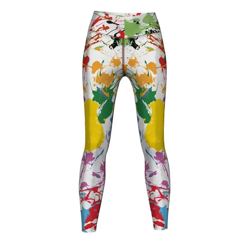 2023 Hot Sale Custom Floral Printed Yoga Wear Leggings Women Gym Leggings Wholesale