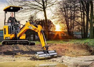 รถขุดขนาดเล็ก JCB รุ่น 19C น้ำหนักสองตัน แบบตีนตะขาบ เครื่องยนต์ Sany ระบบไฮดรอลิก ปั๊ม POCLAIN วาล์ว KYB สำหรับงานก่อสร้างในฟาร์ม - Product Image 4