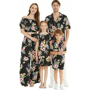Conjunto completo de ropa familiar para vacaciones, ropa cómoda a juego para viajes familiares, vacaciones en resorts y ocasiones especiales de viaje. - Product Image 1