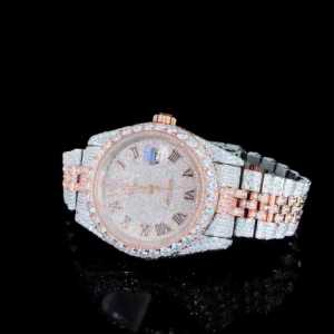 นาฬิกาเพชรโมอิสคุณภาพสูงสำหรับเล่นกีฬาและแฟชั่นหน้าปัดออกแบบได้ตามต้องการ (40มม. 41มม.) กันน้ำได้กว้าง20มม. - Product Image 2