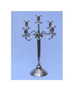 Candelabro de plata, candelabro tradicional de 5 velas, diseño clásico elegante, cena de boda, fiesta, evento Formal, centro de mesa - Product Image 1