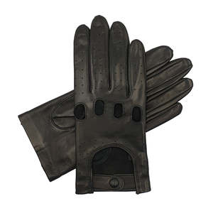 Guantes de Conducción de Cuero sin Forro para Mujer Nina con Correa Trasera Tipo Keyhole - Product Image 1