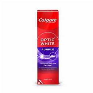 Dentifrice Optic White Purple saveur menthe, formule blanchissante, anti-caries, rafraîchissant buccal, nettoyage de base pour adultes à domicile - Product Image 1
