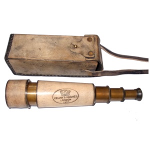 Antique en laiton maison objet décoratif victorien Marine Vintage jumelles jumelles décoration étui en cuir télescope bonne qualité - Product Image 3