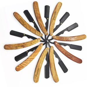 Navaja de barbero con cuchillas de acero inoxidable, navajas para depilación, navajas de afeitar de acero inoxidable, 1 unidad - Product Image 3