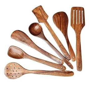 Servidores de Ensalada de Diseño Moderno de 11 Pulgadas, Recubiertos de Resina, Aptos para Lavavajillas, Ecológicos, Hechos en India, para Cocina y Hogar - Product Image 3