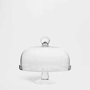 Support à gâteau en verre de luxe avec dôme pour une expérience culinaire haut de gamme, rehaussant le style de présentation des desserts - Product Image 1