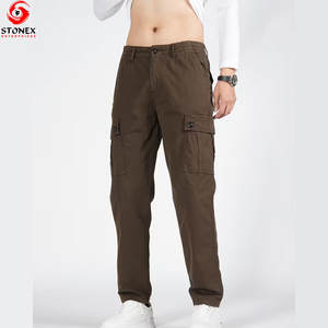 Pantalones Cargo Casuales de Lona para Hombre, Precio al por Mayor, para Invierno, con Bolsillos, Secado Rápido, Transpirables, 100% Algodón, Ligeros - Product Image 4