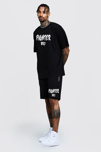 Camisetas de manga corta para mujer, estilo informal Unisex en Ajuste cuadrado de gran tamaño, estampado gráfico de algodón 100%, estilo de moda Unisex - Product Image 2