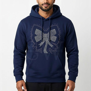 Sudaderas con Pedrería para Hombre, Estilo Invernal, de Lujo, Mezcla de Algodón, Ecológicas, Ligeras, Modernas, Estilo Urbano, Perfectas para - Product Image 3