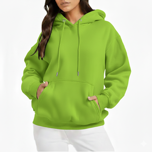 2026 New Fashion Premium Quality Women's Pullover Hoodie Soft Breathable Winter Wear Front Pockets Hooded Printed 100% Cotton - Product Image 1