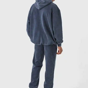 Personalizado de gran tamaño Unisex Sweatsuit Jogging Hoodie Set Hombres Casual Chándal Sudaderas Pantalones de chándal y Sudadera con capucha Jogger Set - Product Image 4