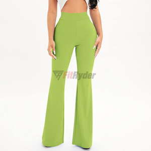 Custom Women's <b>Flared</b> Bell Bottom Velvet Pants High-Waisted Yoga Lounge Casual Trousers Activewear <b>Leggings</b> Waterproof - Product Image 3