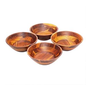 UNIQUE Bols tournés en bois Plateau de saladier le plus vendu Taille personnalisée Fabriqué en Inde - Product Image 2