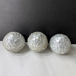 Mother of Pearl Decorative Balls Competitive Round Mosaic MOP <b>Egg</b> Spheres for Home Decor Made in Vietnam - Product Image 3