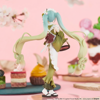 Vente en gros de figurines Miku Matcha Parfait couleur originale, statue de collection officielle sous licence avec boîte d'origine, en stock