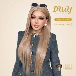 Abigail-DWY Body Wave Wig with Silky Straight Virgin Hair Librea Lace Front Long and <b>Medium</b> Length Options Natural Hairline - Product Image 1
