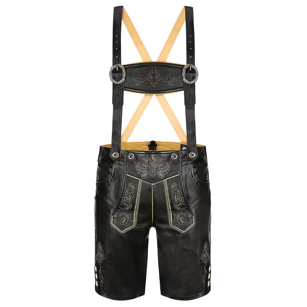 Next Level Premium Qualität Lederhosen Factory Made Großhandel Günstiger Preis Lederhosen Custom ize Logo Design Oktoberfest Lederhosen