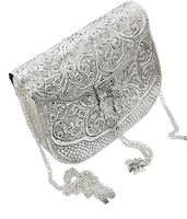 Pochette élégante en laiton antique de luxe minimaliste pour une esthétique rétro de haute qualité par HF CRAFTS