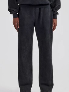 Dernière arrivée personnaliser pull à capuche et pantalon à taille élastique à jambe droite lavage à l'acide coupe ample propre à votre logo hommes survêtements ensemble - Product Image 6