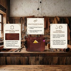 Stylish Women's Brown Genuine <b>Leather</b> Tote <b>Bag</b> with Zipper Closure for Work or <b>Shopping</b> Valentine's Day Gift Purse - Product Image 4